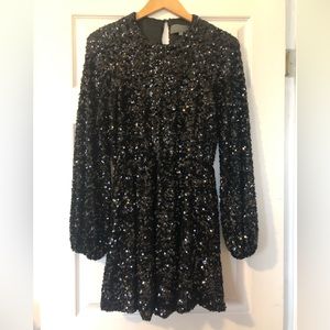 Anthropologie sequins dress